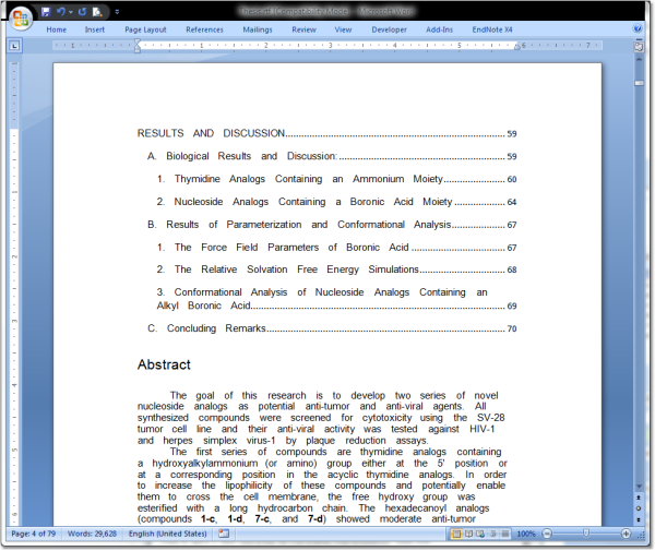 Dissertation citation format