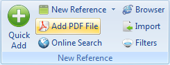 Add record from PDF file