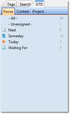 Tasks GTD Focus