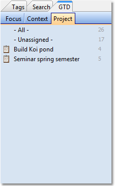 Tasks GTD Project